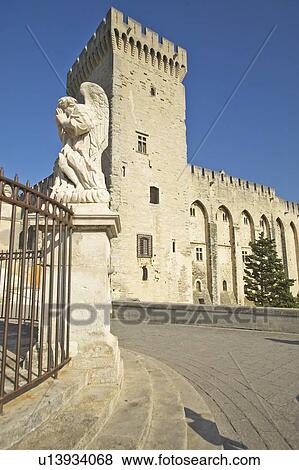 Palace of the Popes View Large Photo Image Stock Photo - Palace of the Popes. Fotosearch