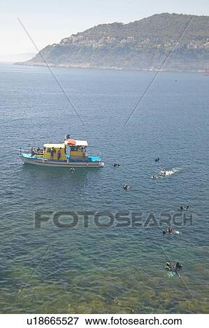 Scuba divers in the Mediteranean near Villefranche sur Mer, French Riviera, France View Large Photo Image Stock Photo - Scuba divers in the Mediteranean near Villefranche sur Mer, French Riviera, France. Fotosearch