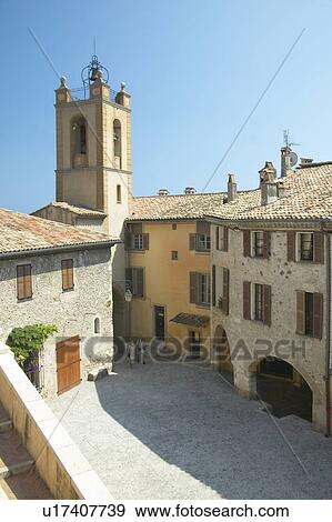 Town of Haut de Cagnes View Large Photo Image Stock Photo - Town of Haut de Cagnes. Fotosearch