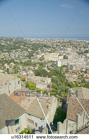 View from Chateau Grimaldi of Haut de Cagnes View Large Photo Image Stock Image - View from Chateau Grimaldi of Haut de Cagnes. Fotosearch