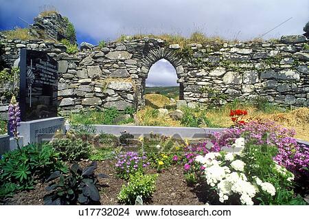 Flower beds in Kilcatherine Church, Cork, Ireland View Large Photo Image Picture - Flower beds in Kilcatherine Church, Cork, Ireland. Fotosearch