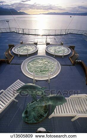 Jacuzzi on deck of cruise ship View Large Photo Image Stock Photo - Jacuzzi on deck of cruise ship. Fotosearch