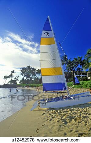 Sailboat on the Beach View Large Photo Image Stock Photo - Sailboat on the Beach. Fotosearch