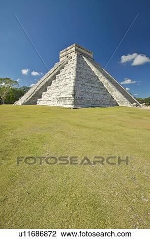 The Mayan Pyramid of Kukulkan View Large Photo Image Stock Image - The Mayan Pyramid of Kukulkan. Fotosearch