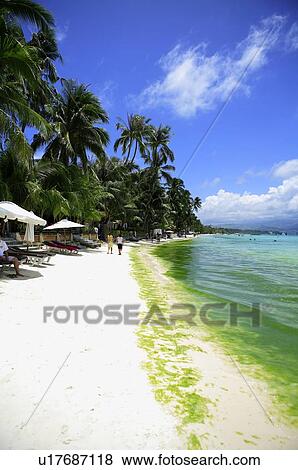 Stock Photo - Beach in Boracay island. Fotosearch