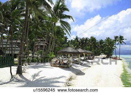 Stock Photography - Beautiful beach in Boracay island. Fotosearch