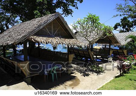 Stock Photo - Cold court on the Boracay island. Fotosearch