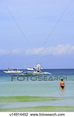 One person walking in the sea View Large Photo Image Stock Image - One person walking in the sea. Fotosearch