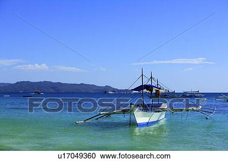 Stock Image - Sailboat in the sea. Fotosearch