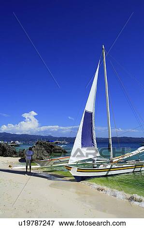 Yacht anchored on shore View Large Photo Image Stock Photo - Yacht anchored on shore. Fotosearch