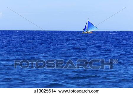 Yacht in the sea View Large Photo Image Picture - Yacht in the sea. Fotosearch