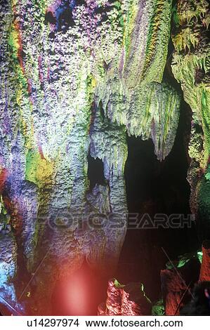 Reed Flute Cave in China View Large Photo Image Picture - Reed Flute Cave in China. Fotosearch