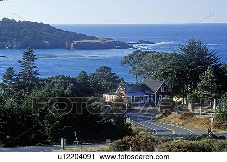 Stock Image - Village on the Pacific. Fotosearch