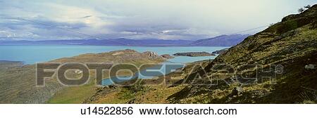 Panoramic view of Argentina's largest lake, Argentina View Large Photo Image Stock Photograph - Panoramic view of Argentina's largest lake, Argentina. Fotosearch