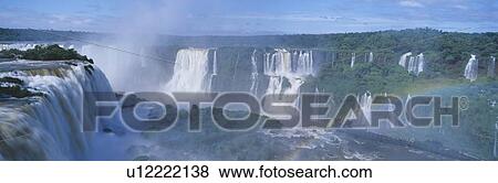 Panoramic view of Waterfalls View Large Photo Image Stock Photo - Panoramic view of Waterfalls. Fotosearch
