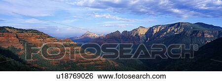 Stock Photograph - Panoramic View, Sedona, Arizona. Fotosearch