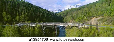 Bridge along Seward Highway View Large Photo Image Stock Photograph - Bridge along Seward Highway. Fotosearch