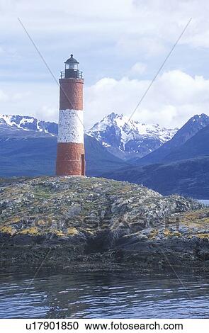 Historic Lighthouse at Bridges Islands and Beagle Channel View Large Photo Image Stock Image - Historic Lighthouse at Bridges Islands and Beagle Channel. Fotosearch