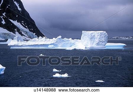 Icebergs in Errera Channel at Culverville Island View Large Photo Image Stock Photo - Icebergs in Errera Channel at Culverville Island. Fotosearch
