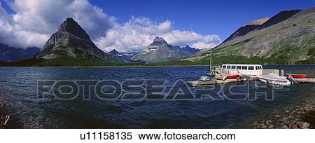 Lake Sherburne, Glacier National Park View Large Photo Image Stock Photography - Lake Sherburne, Glacier National Park. Fotosearch