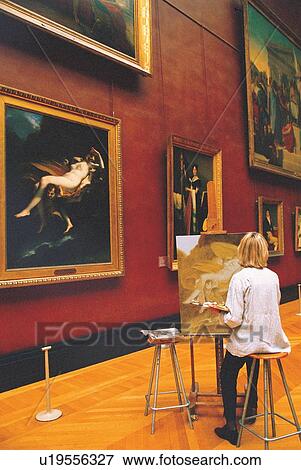 Stock Photo - making, rear view, precious, chair, stool, painting. Fotosearch