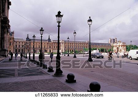 Stock Image - monument, majestic, louvre, tourism, sky, creation, architecture. Fotosearch