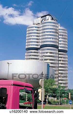 Stock Image - building, built, car, city. Fotosearch