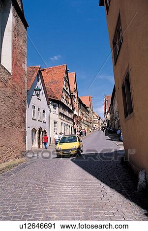 Stock Image - day, houses, lamp shade, structural, appearance. Fotosearch