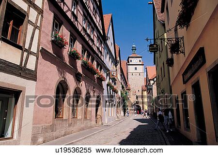 Stock Photography - entrance, construction, town, wall, blue sky, city, architecture. Fotosearch