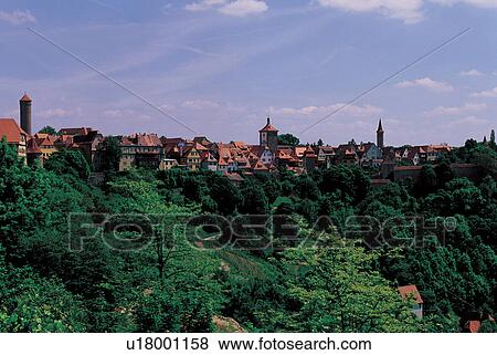 Stock Photo - nature, sky, landmark, city, trees. Fotosearch