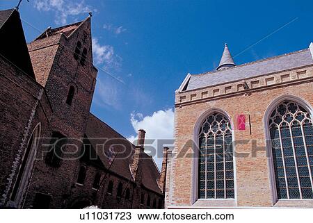 Stock Image - church, christianity, construction, street, view. Fotosearch