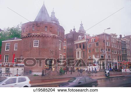 Picture - way, view, tourists, europe, european, clouds, constructed. Fotosearch