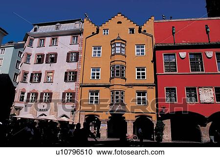 Stock Image - europe, built, society, travel destination, city location, city, people. Fotosearch