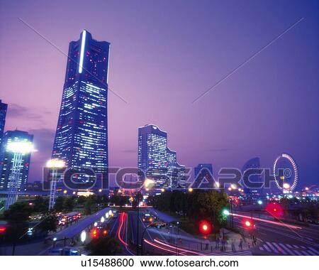 Several Skyscrapers and Buildings at Sakuragicho By Night, Lights Glowing, Yokohama City, Kanagawa Prefecture, Japan View Large Photo Image Stock Image - Several Skyscrapers and Buildings at Sakuragicho By Night, Lights Glowing, Yokohama City, Kanagawa Prefecture, Japan. Fotosearch