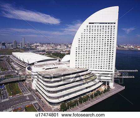the Intercontinental Hotel, Formed as an Half Moon, Front View, Yokohama City, Kanagawa Prefecture, Japan View Large Photo Image Stock Image - the Intercontinental Hotel, Formed as an Half Moon, Front View, Yokohama City, Kanagawa Prefecture, Japan. Fotosearch
