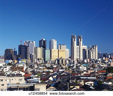 Picture - High rise buildings. Fotosearch