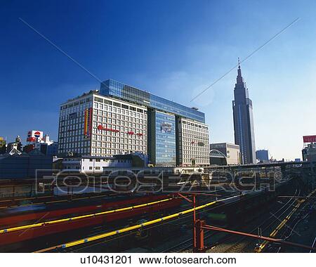 Stock Image - Sinjyuku station. Fotosearch