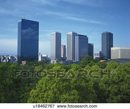 Stock Photo - Osaka Business Park. Fotosearch