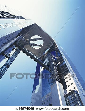 Umeda sky tower building View Large Photo Image Stock Photograph - Umeda sky tower building. Fotosearch