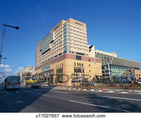 Stock Photo - Hotel Okura at Showadori in Fukuoka. Fotosearch