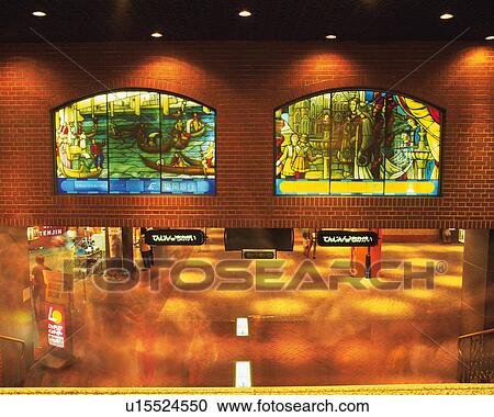 Stock Image - Tenjin Underground Shopping Area in Fukuoka . Fotosearch