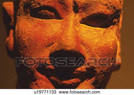 Stock Image - A stone statue, Egypt, Close Up. Fotosearch