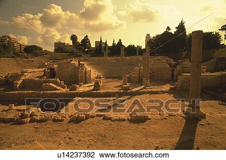 Stock Image - Anena theater, Egypt, Low Angle View. Fotosearch