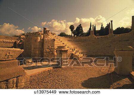 Anena theater, Egypt, Low Angle View View Large Photo Image Stock Photo - Anena theater, Egypt, Low Angle View. Fotosearch