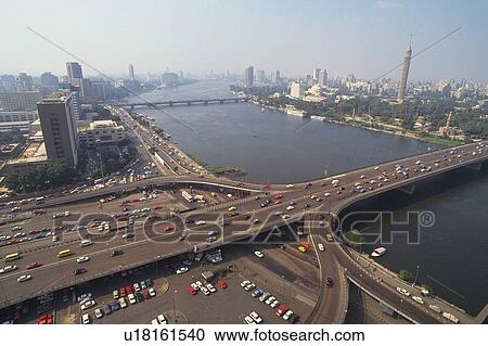 Cairo city, Egypt, High Angle View View Large Photo Image Stock Image - Cairo city, Egypt, High Angle View. Fotosearch