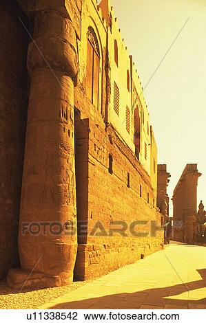 Stock Image - Luxor castle, Egypt, Low Angle View. Fotosearch
