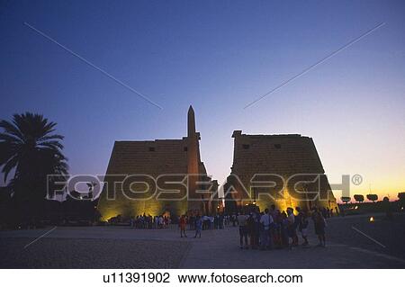 Stock Image - Luxor castle, Egypt, Low Angle View. Fotosearch