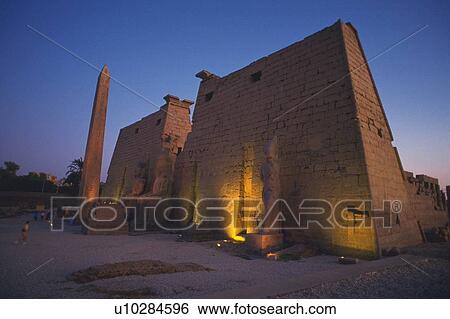 Stock Photograph - Luxor castle, Egypt, Low Angle View. Fotosearch