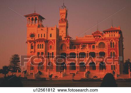 Montazah palace, Egypt, Low Angle View View Large Photo Image Stock Image - Montazah palace, Egypt, Low Angle View. Fotosearch