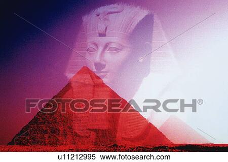 Pharaoh and Pyramids, Egypt, Composite View Large Photo Image Stock Photography - Pharaoh and Pyramids, Egypt, Composite. Fotosearch